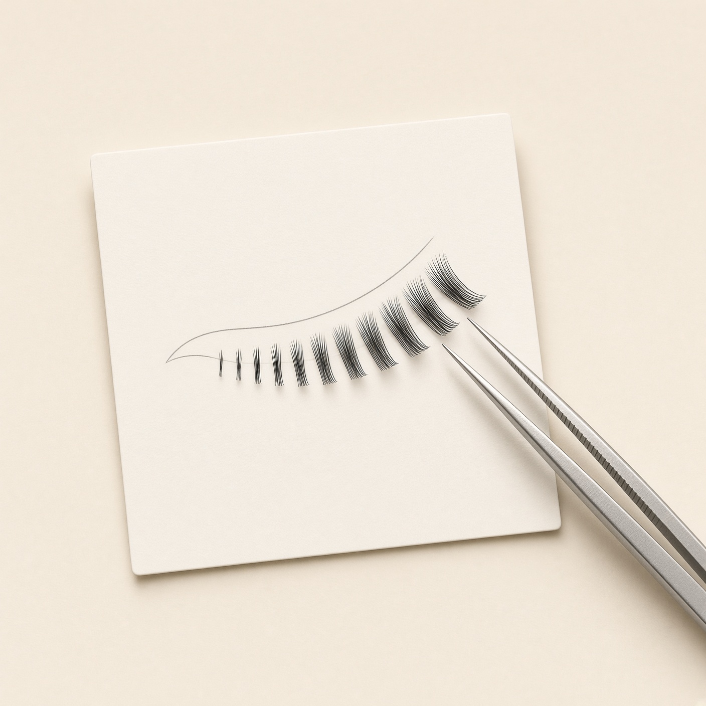 Pre-Mapped Glue-Free Cluster Lashes